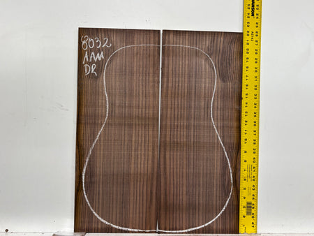 East Indian Rosewood Dreadnought Guitar Back Set #8032 - Exotic Wood Zone