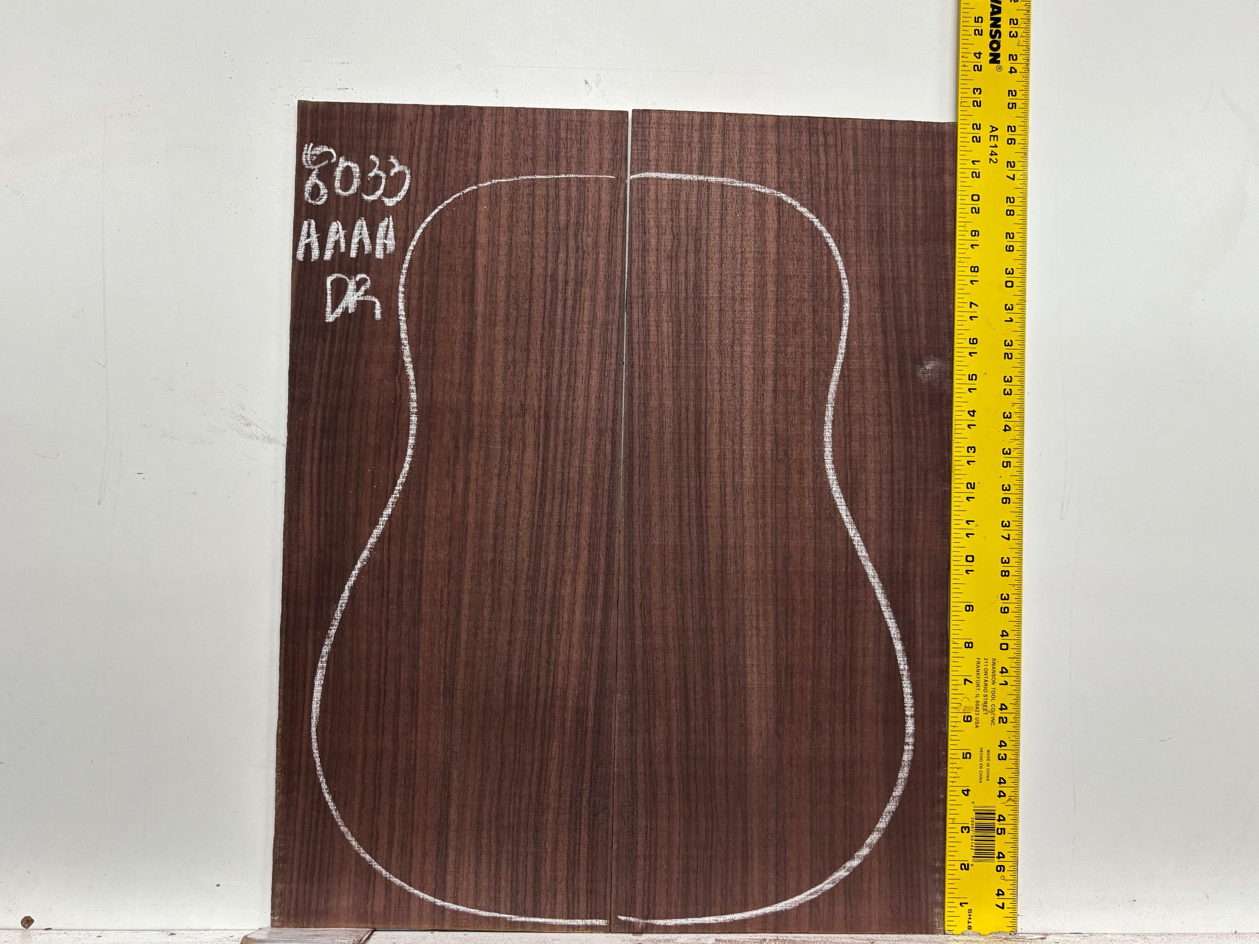 East Indian Rosewood Dreadnought Guitar Back Set #8033 - Exotic Wood Zone