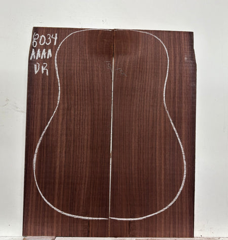 East Indian Rosewood Dreadnought Guitar Back Set #8034 - Exotic Wood Zone