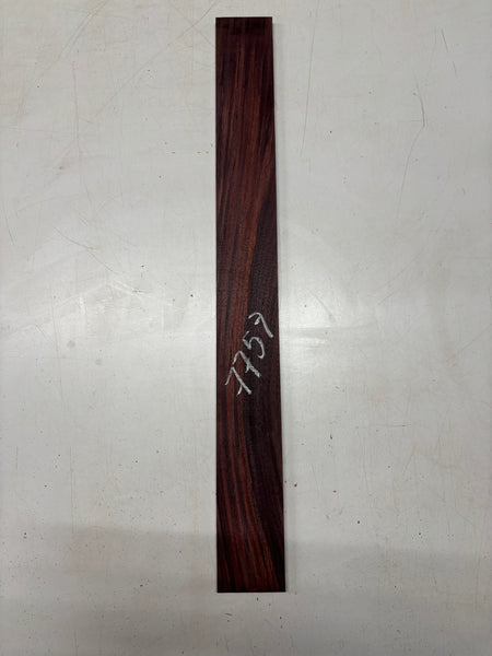 1 Piece, Royal Indian Rosewood Fingerboard Blank 28"x3"x3/8"#7757 - Exotic Wood Zone