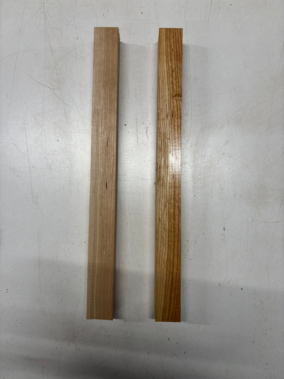 2 Pack, Cherry Turning Wood Blanks 18"x1-1/2"x1-1/2"#5666