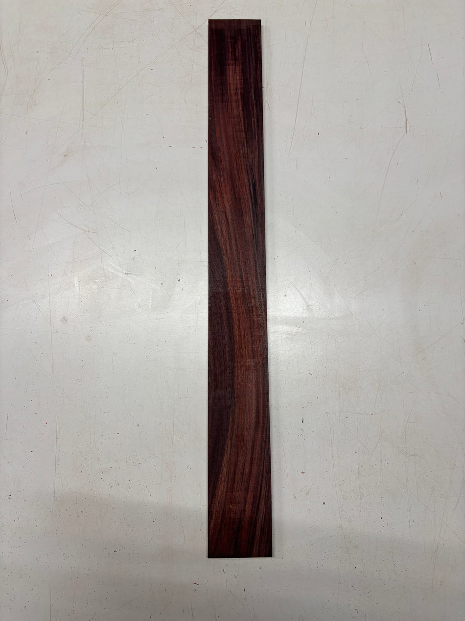 1 Piece, Royal Indian Rosewood Fingerboard Blank 28"x3"x3/8"#7757 - Exotic Wood Zone