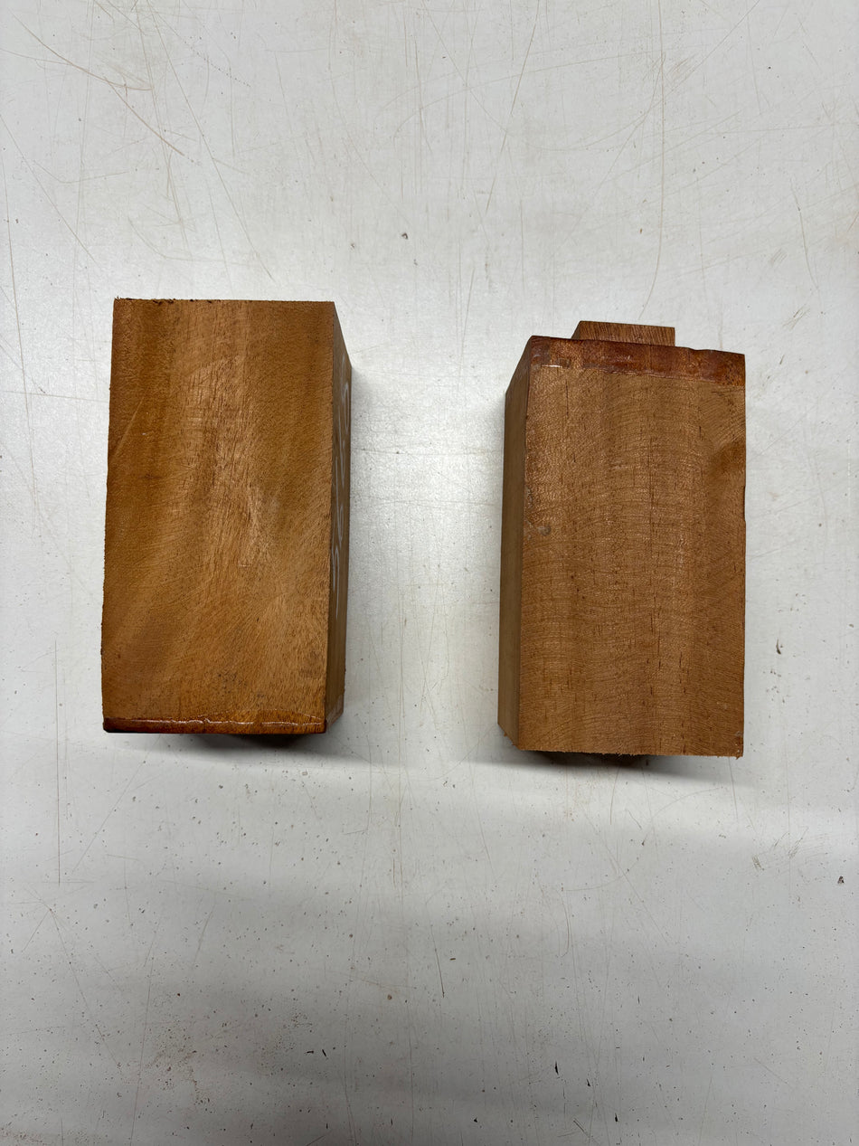 2 Pack, Mahogany Pepper Mill Blank 5-1/2"x3"x3"#5668