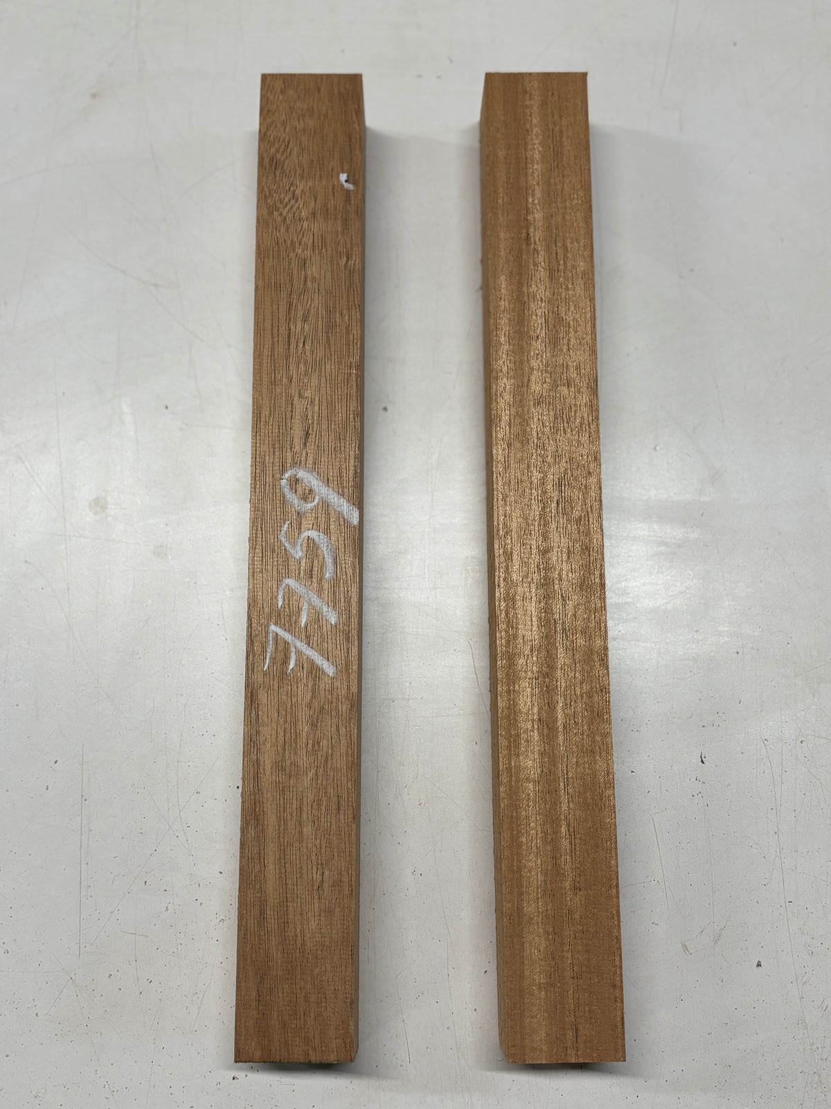 2 Pack, African Mahogany Turning Wood Blanks 18-3/4"x2"x2"#7759 - Exotic Wood Zone