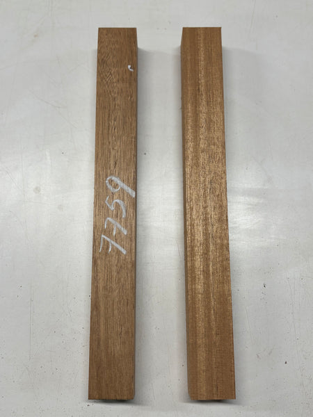 2 Pack, African Mahogany Turning Wood Blanks 18-3/4"x2"x2"#7759 - Exotic Wood Zone