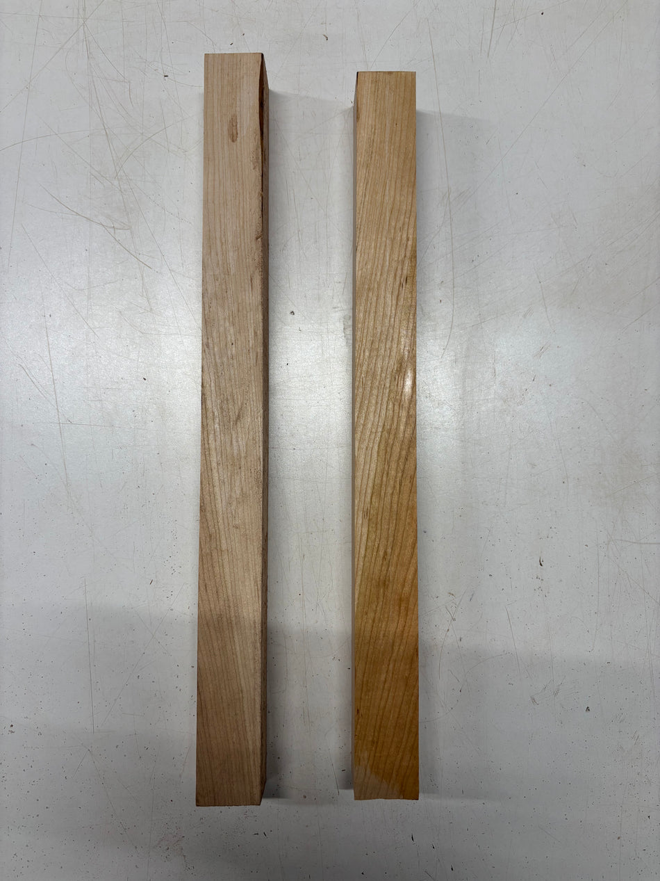 2 Pack, Cherry Turning Wood Blank 18"x1-1/2"x1-1/2"#5669