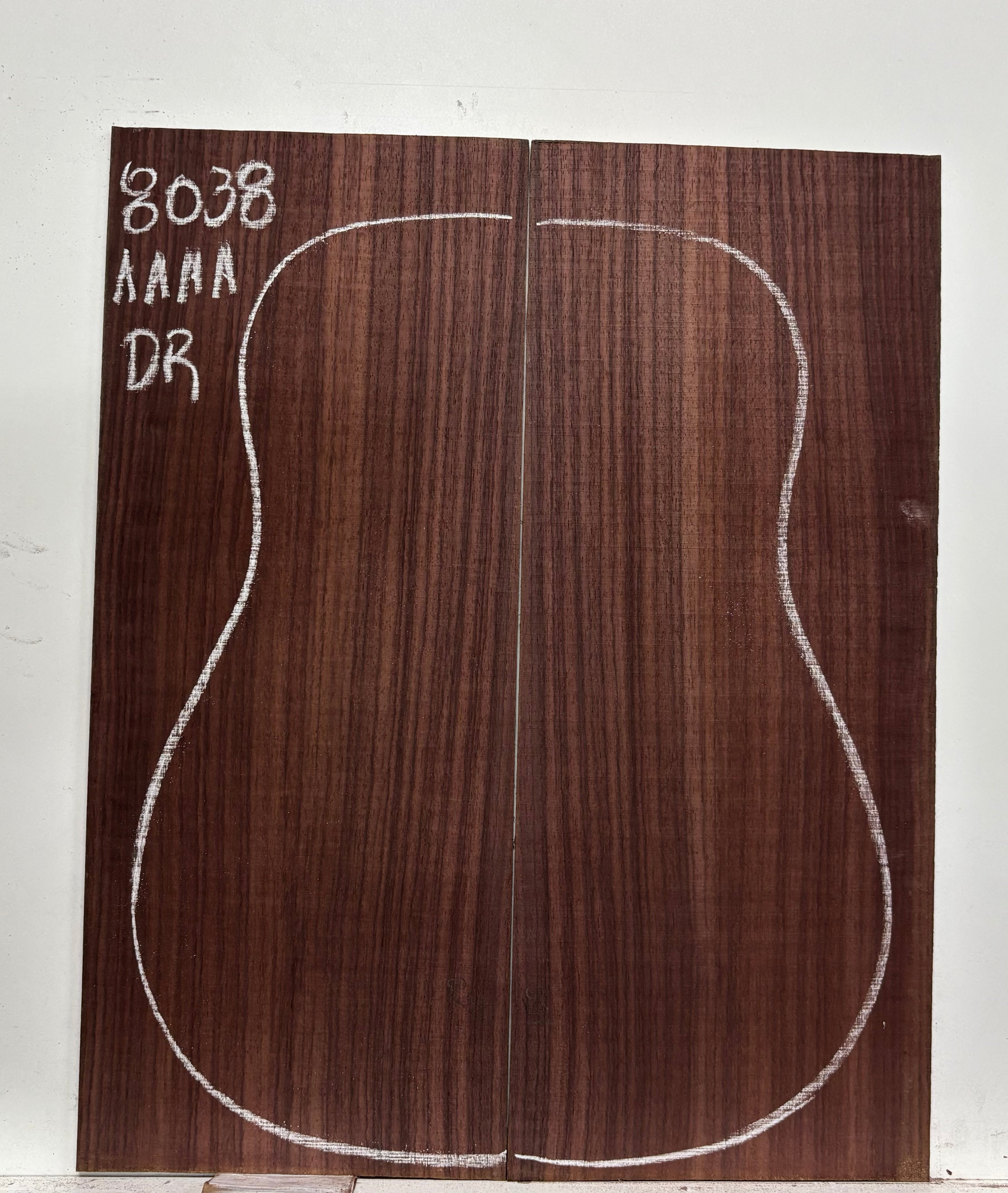 East Indian Rosewood Dreadnought Guitar Back Set #8038 - Exotic Wood Zone