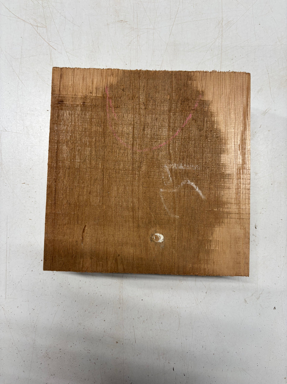 1 Piece, Spanish Cedar Bowl Blank  8"x8"x2-7/8"#5670