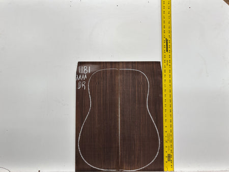 East Indian Rosewood Dreadnought AAAA Grade Guitar Back & Side Set #1181 - Exotic Wood Zone
