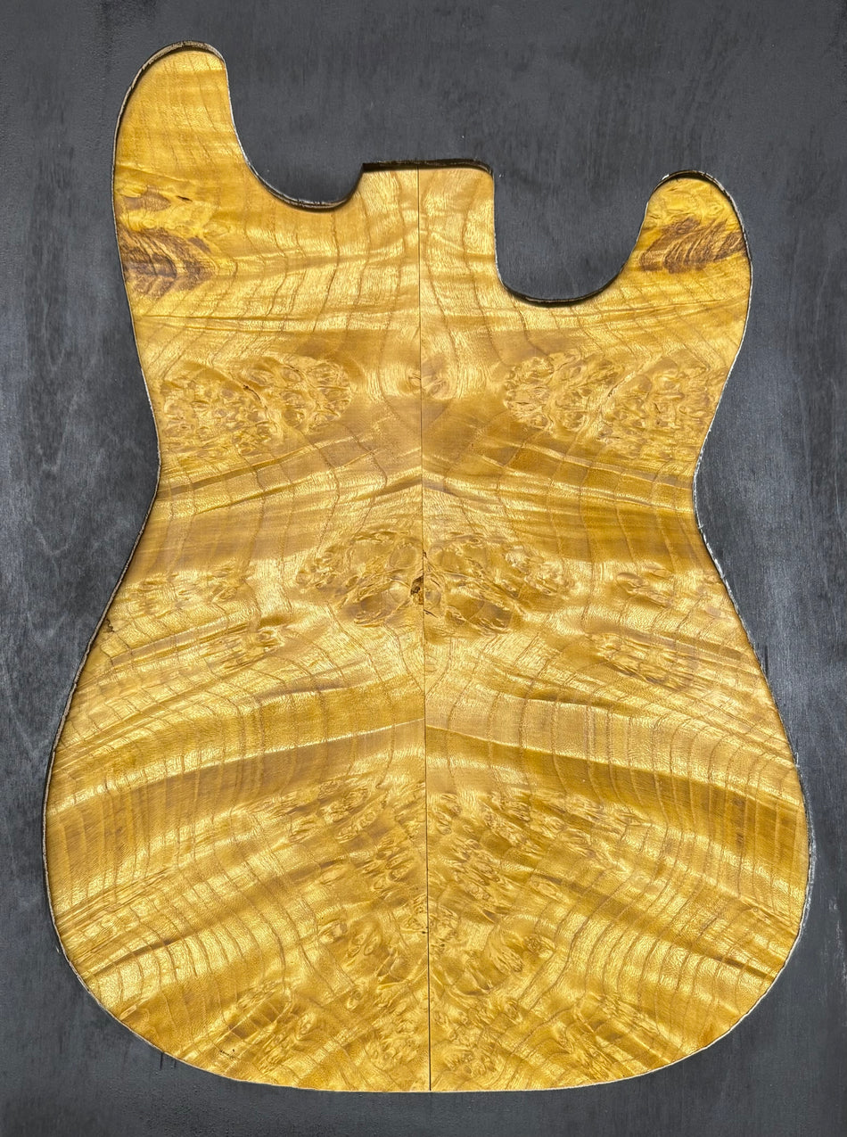 Osage Orange Burl Guitar Drop Top 21" x 7" x 3/8" #304