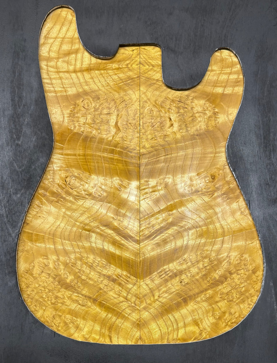 Osage Orange Burl Guitar Drop Top 21" x 7" x 3/8" #305