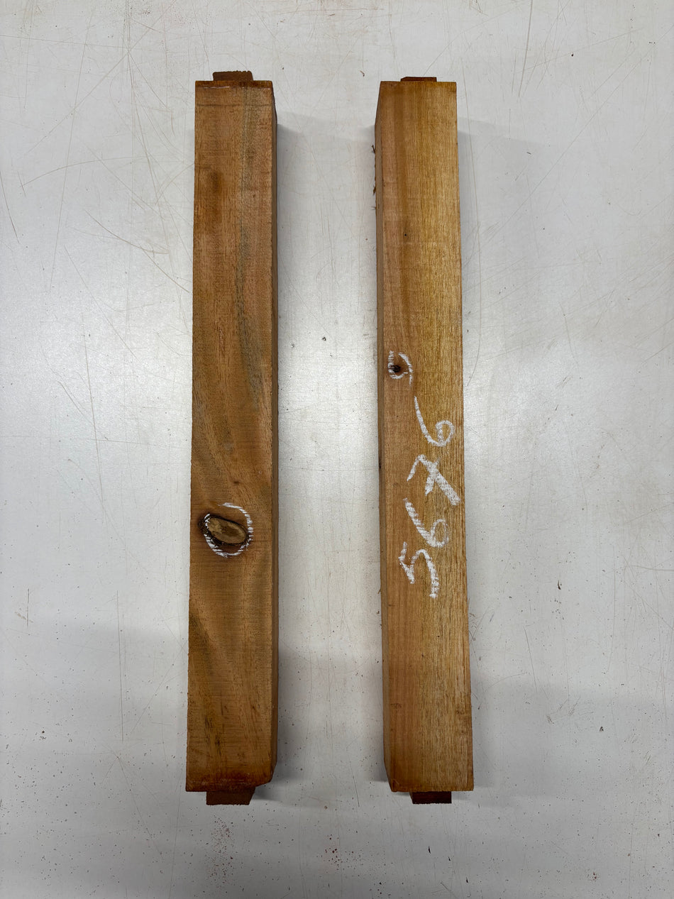 2 Pack, Mahogany Turning Wood Blanks 18"x2"x2"#5676