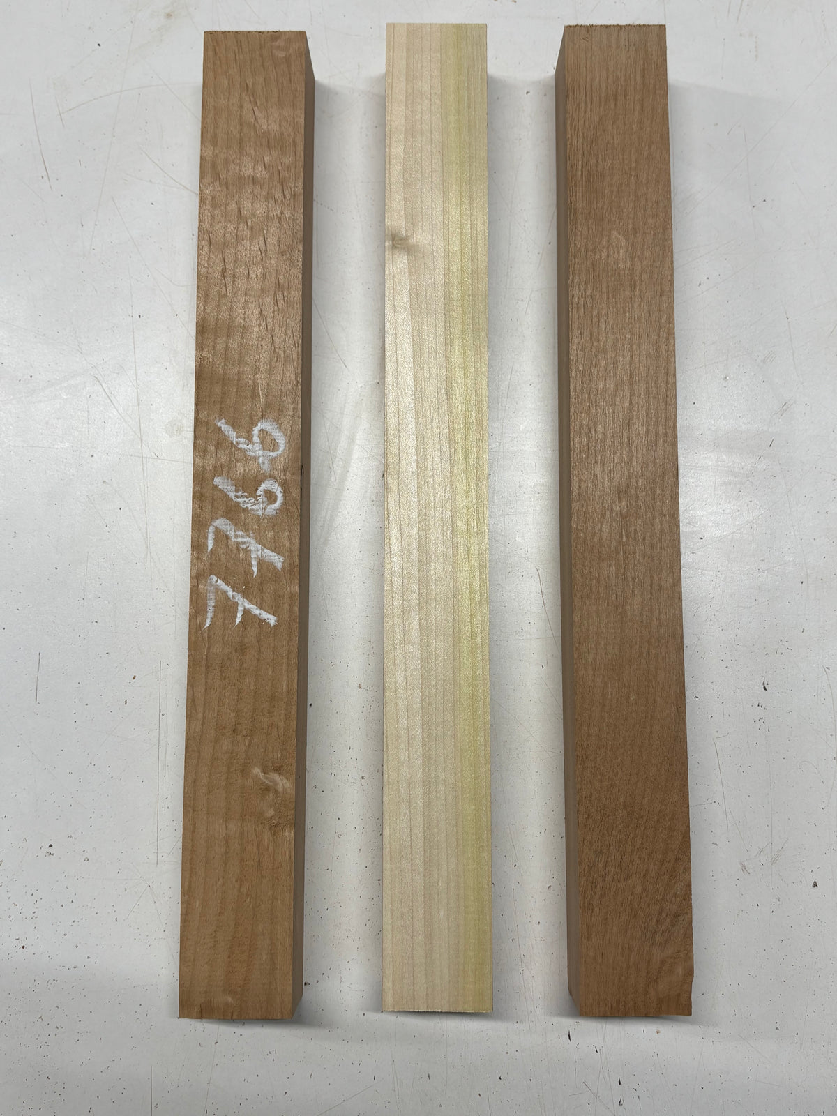 3 Pack, 2 Species Red Alder + Poplar Turning Wood Blank 19"x2"x1-7/8"#7766 - Exotic Wood Zone