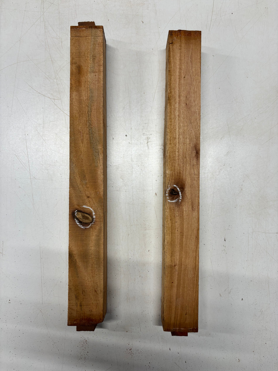 2 Pack, Mahogany Turning Wood Blanks 18"x2"x2"#5676