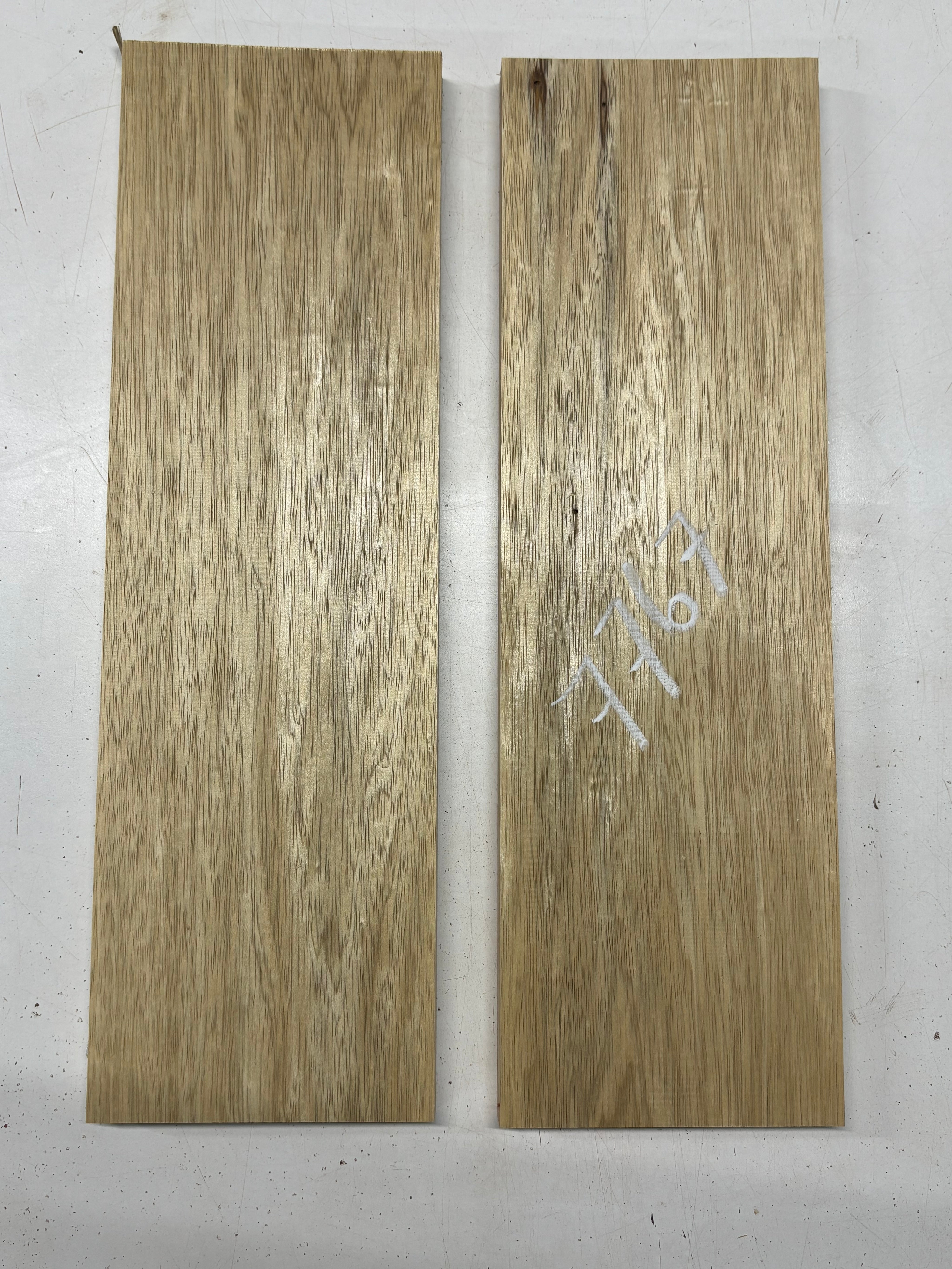 2 Pack, White Limba Thin Stock Lumber 18"x5-1/2"x3/4" , 18"x5-1/2"x7/8"#7767 - Exotic Wood Zone
