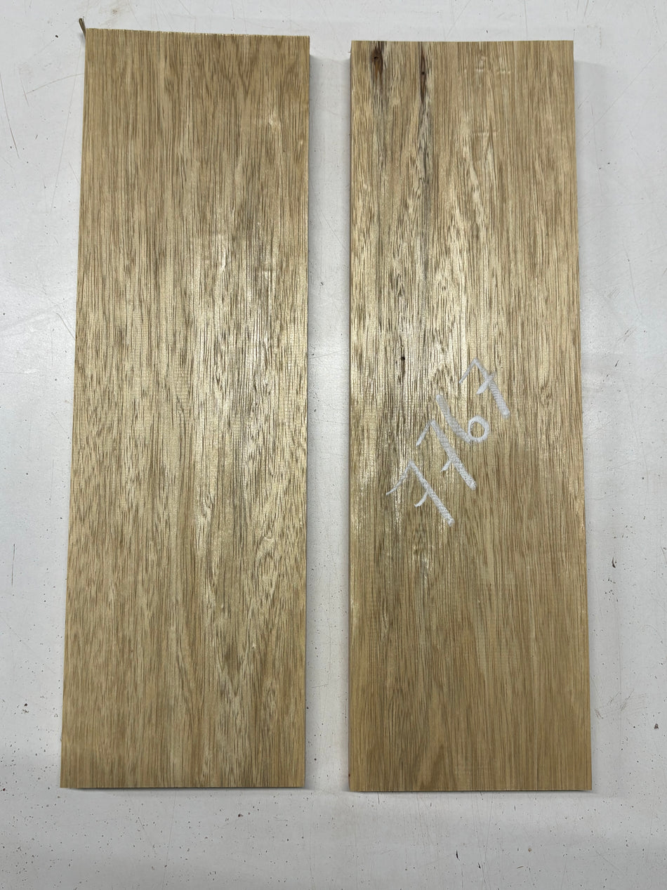 2 Pack, White Limba Thin Stock Lumber 18"x5-1/2"x3/4" , 18"x5-1/2"x7/8"#7767 - Exotic Wood Zone