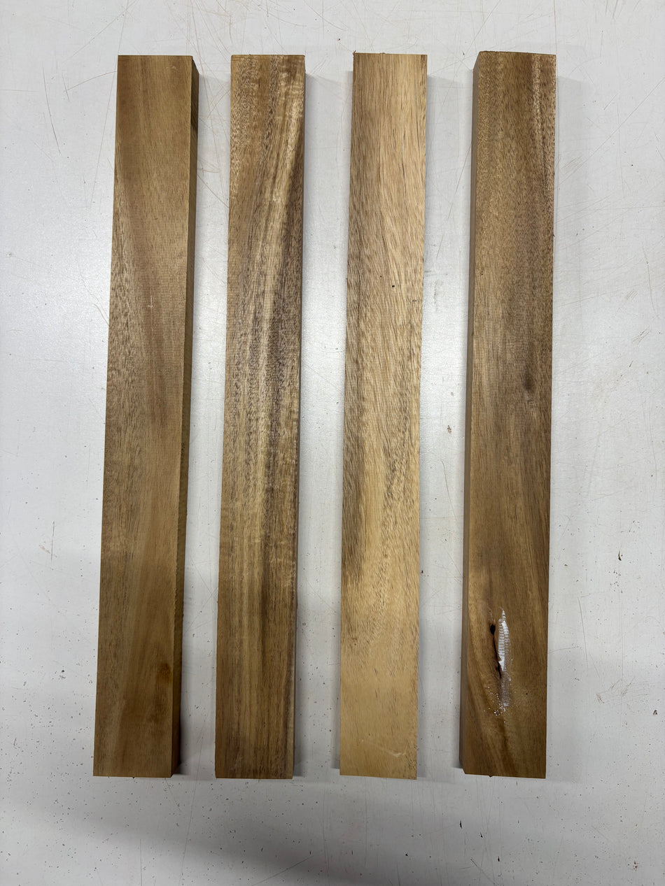 4 Pack, Acacia Thin Stock Lumber  18"x1-7/8"x3/4"#5677