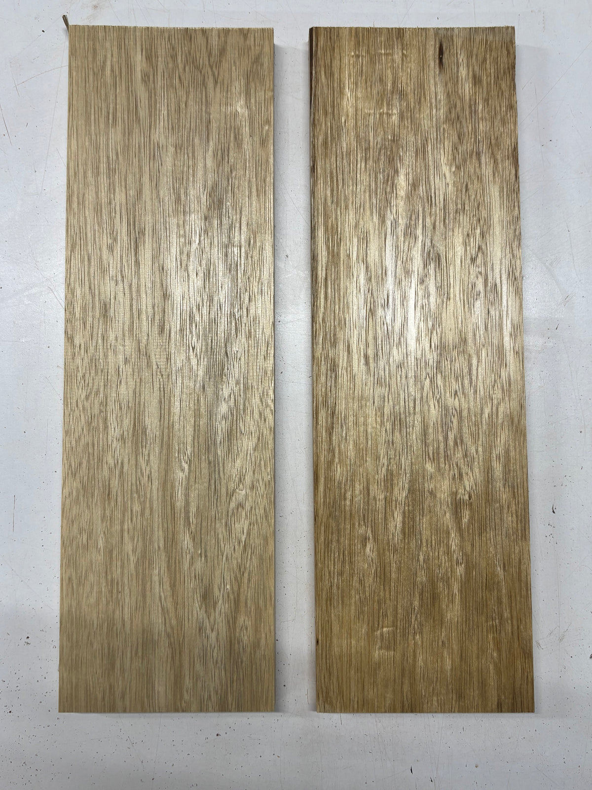 2 Pack, White Limba Thin Stock Lumber 18"x5-1/2"x3/4" , 18"x5-1/2"x7/8"#7767 - Exotic Wood Zone