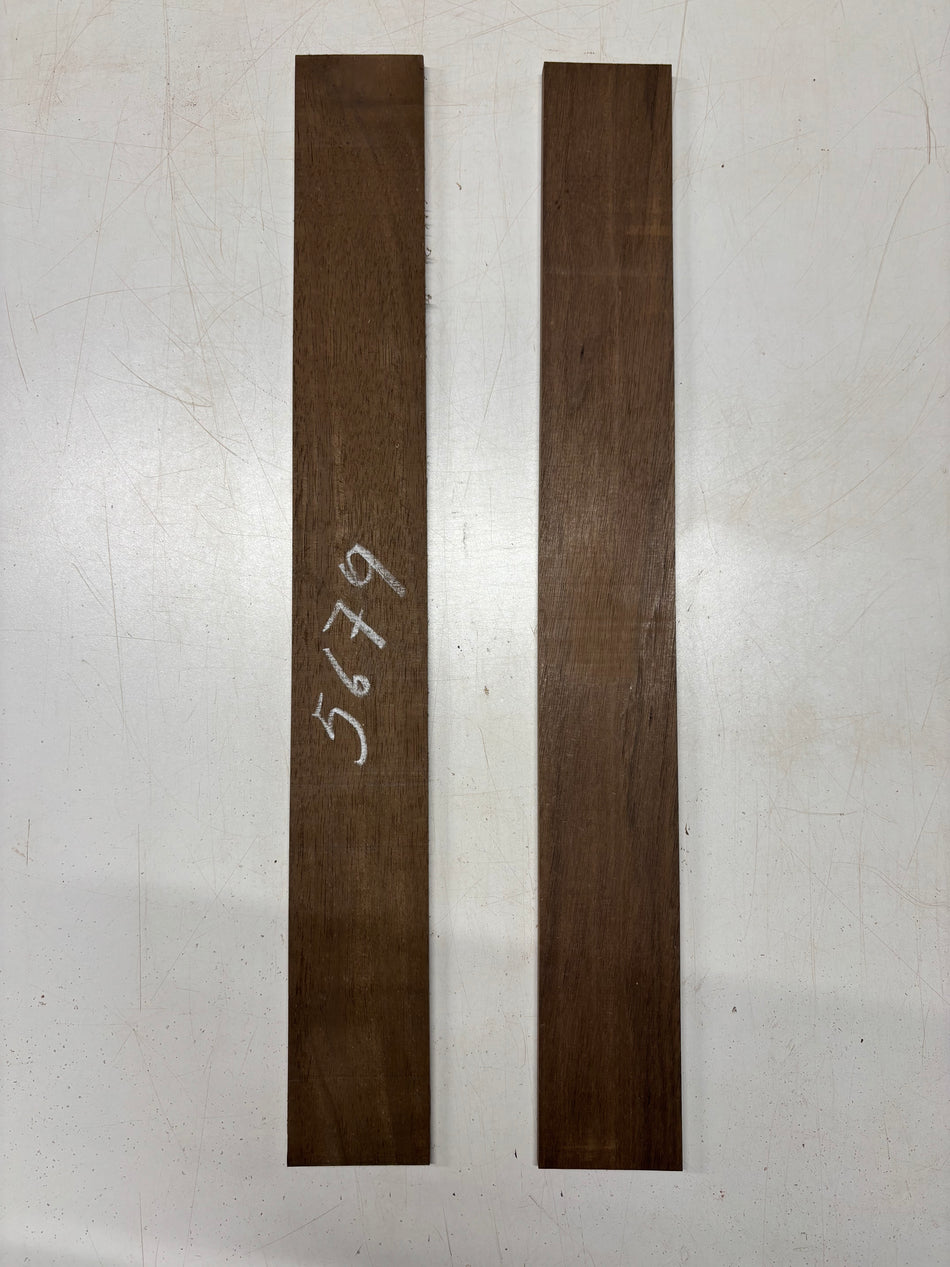 2 Pack, Peruvian Walnut Thin Stock Lumber 25"x3"x1/4"#5679
