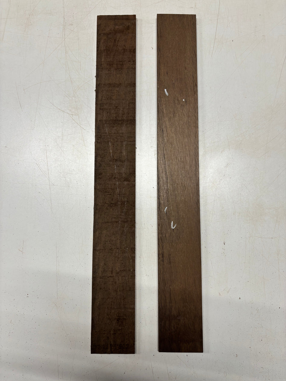 2 Pack, Peruvian Walnut Thin Stock Lumber 25"x3"x1/4"#5679