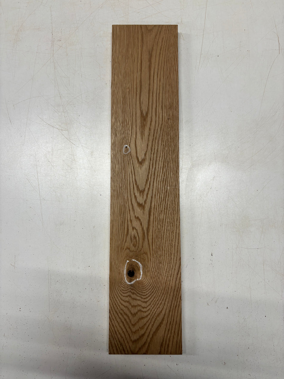 1 Piece, White Oak Thin Stock Lumber 24"x3"x7/8"#5681