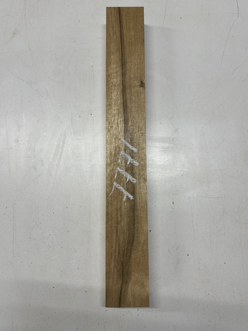 1 Piece, Black Limba Guitar Neck Blank 21-1/2"x2-7/8"x2"#7771 - Exotic Wood Zone