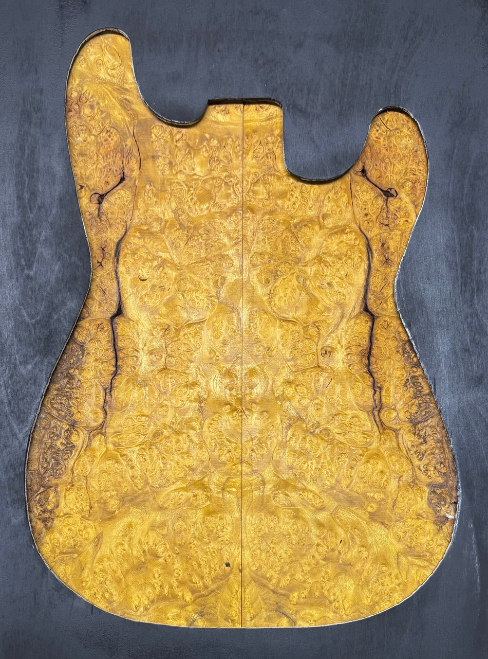 Osage Orange Burl Guitar Drop Top 21" x 7" x 3/8" #308