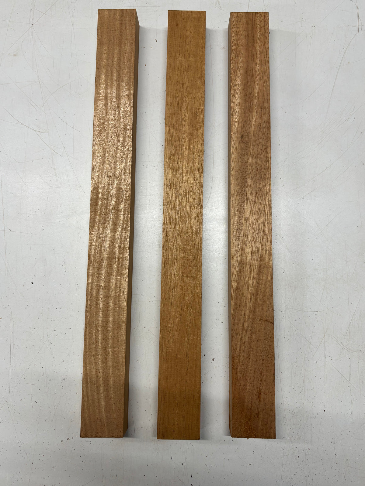 3 Pack, Mahogany Thin Stock Lumber 21"x2"x1-3/8"#7772 - Exotic Wood Zone