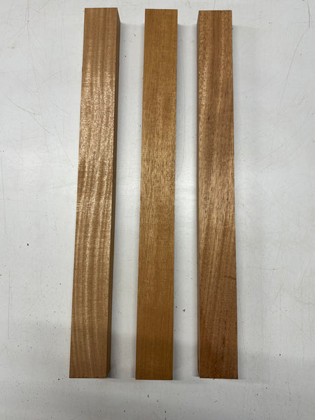 3 Pack, Mahogany Thin Stock Lumber 21"x2"x1-3/8"#7772 - Exotic Wood Zone