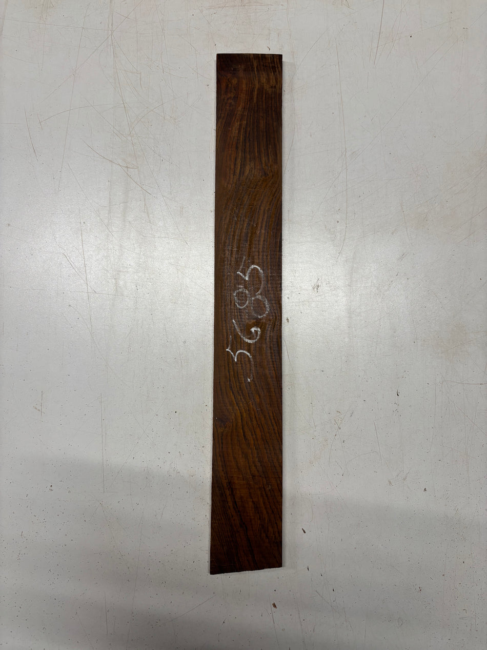 1 Piece, Cocobolo Fingerboard Blank 21"x2-3/4"x3/8"#5685
