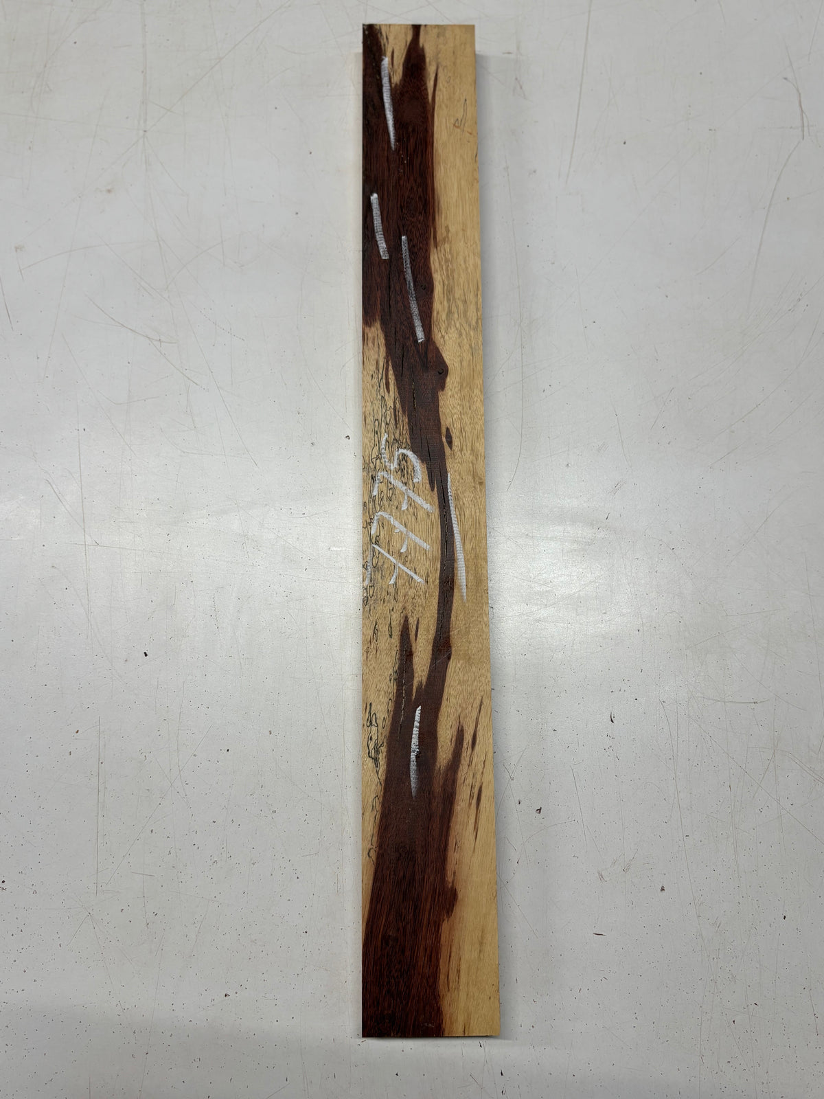 1 Piece, Red Spalted Tamarind Guitar Neck Blank  25"x3"x1"#7775 - Exotic Wood Zone