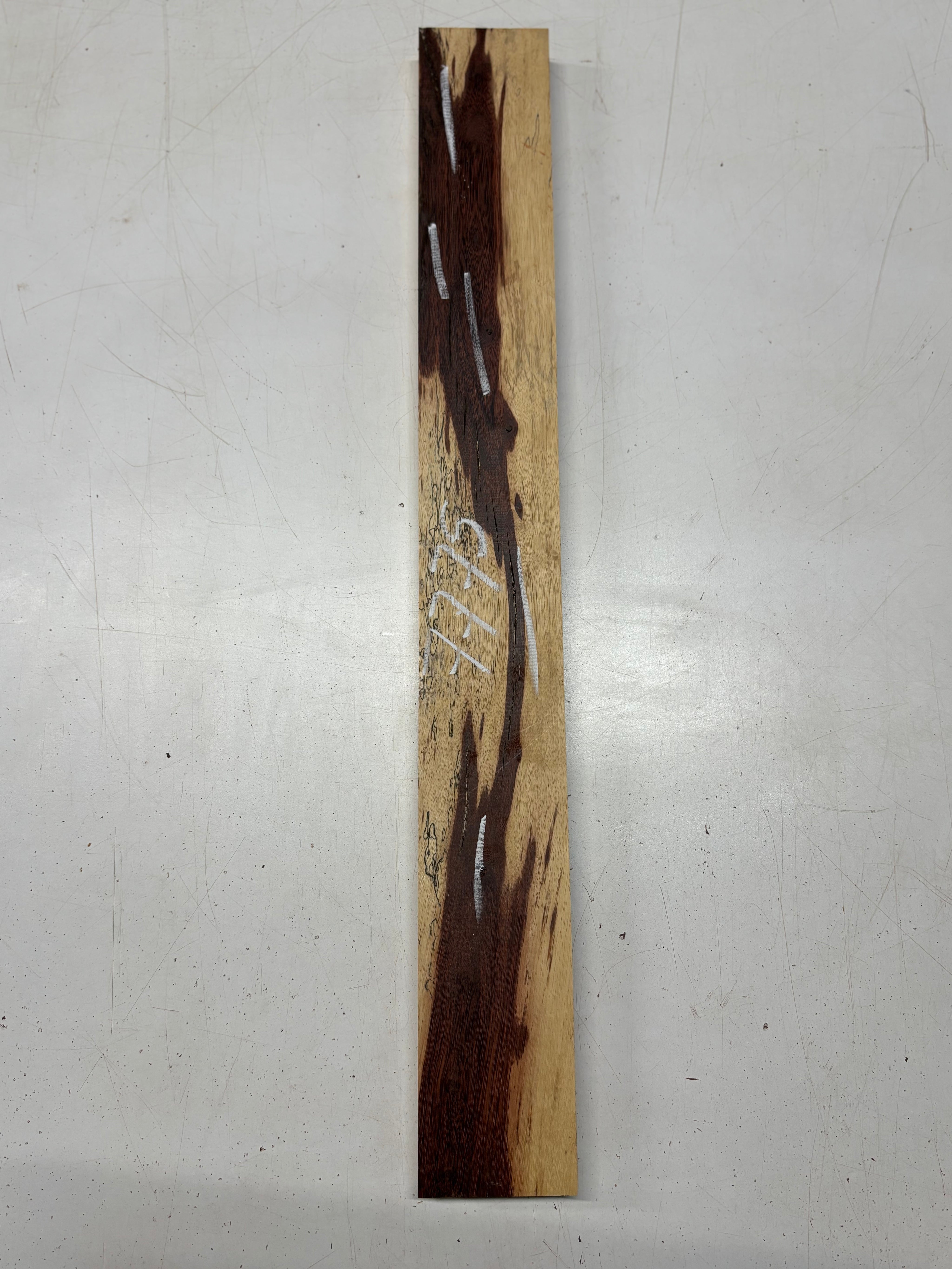 1 Piece, Red Spalted Tamarind Guitar Neck Blank  25"x3"x1"#7775 - Exotic Wood Zone