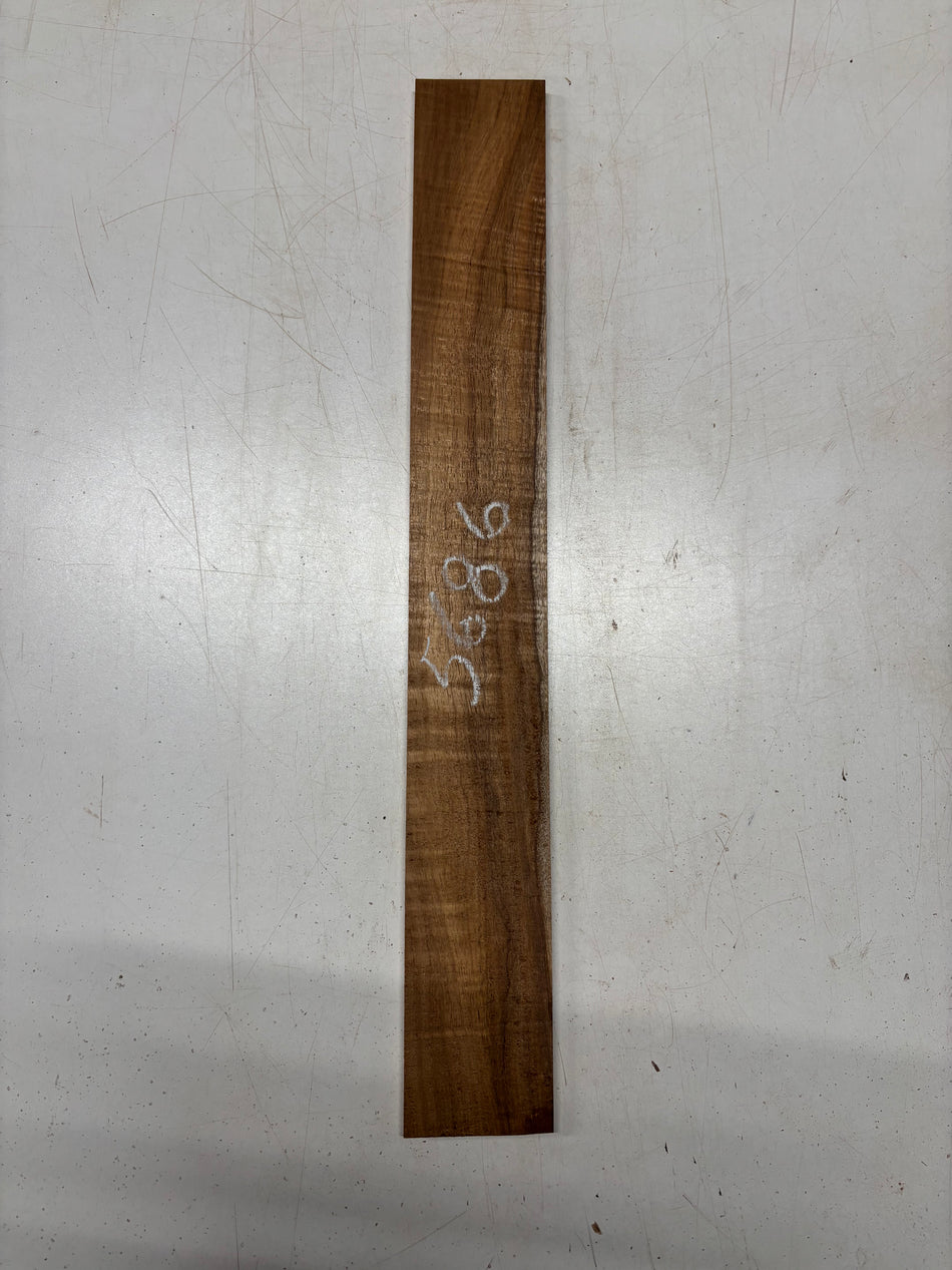 1 Piece, Flame Hawaiian Koa Fingerboard Blank 21"x2-3/4"x3/8"#5686
