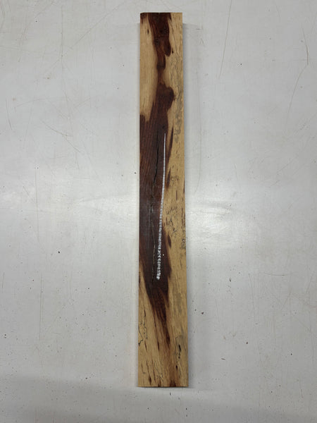 1 Piece, Red Spalted Tamarind Guitar Neck Blank  25"x3"x1"#7775 - Exotic Wood Zone