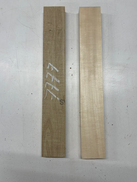 2 Pack, 2 Species Basswood + Poplar Thin Stock Lumber 17"x2-1/2"x1-1/4"#7777 - Exotic Wood Zone