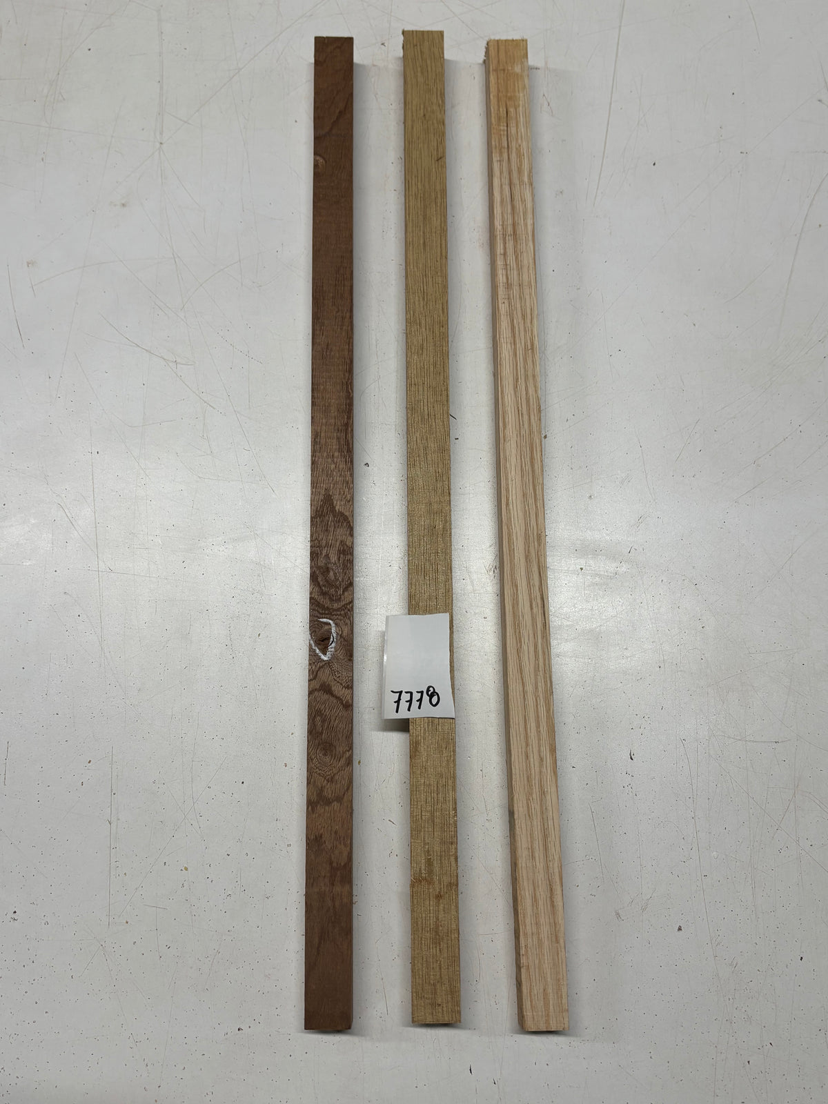3 Pack, 3 Species White Oak + White Limba + Sapele Turning Wood Blanks  24"x1"x1"#7778 - Exotic Wood Zone