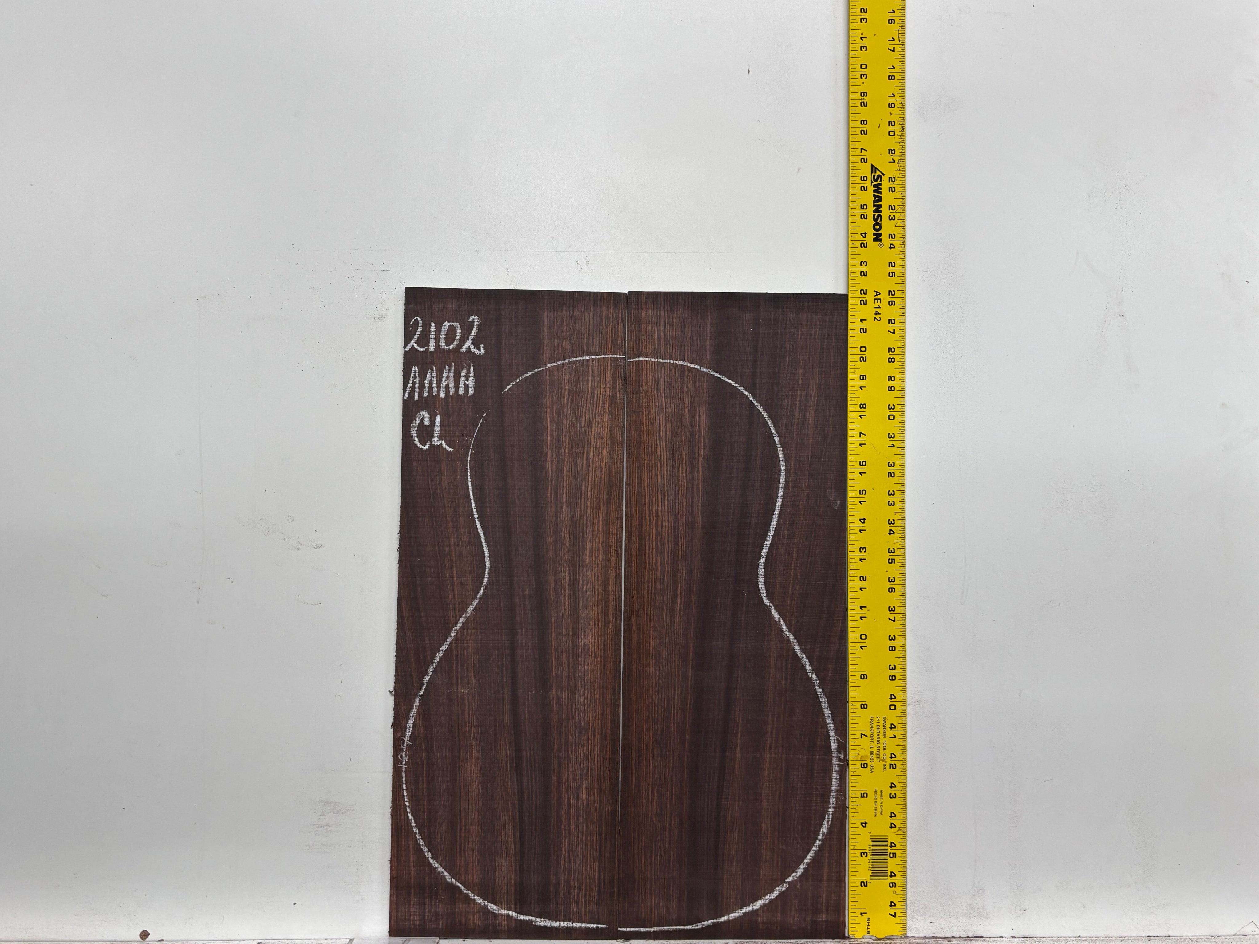 East Indian Rosewood Classical AAAA Grade Guitar Back & Side Set #2102 - Exotic Wood Zone