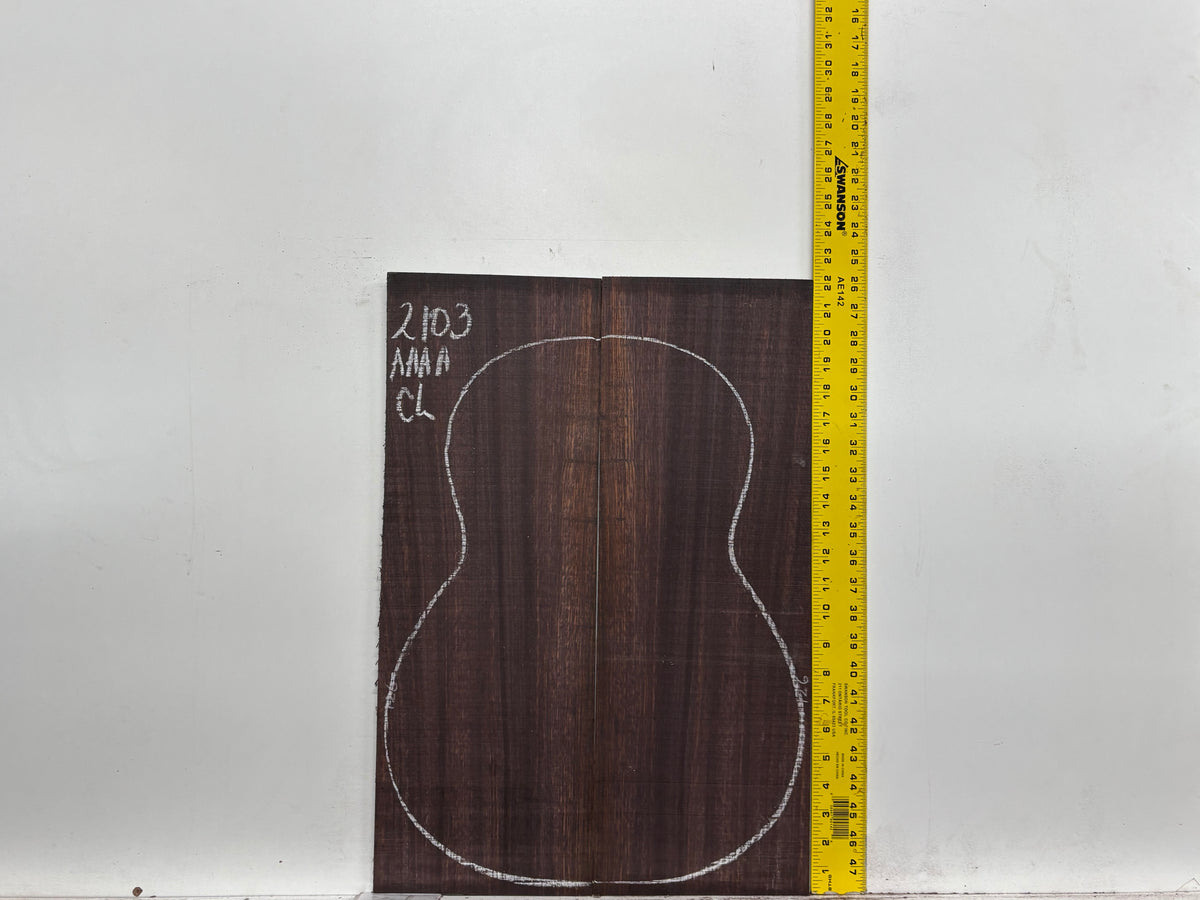 East Indian Rosewood Classical AAAA Grade Guitar Back & Side Set #2103 - Exotic Wood Zone