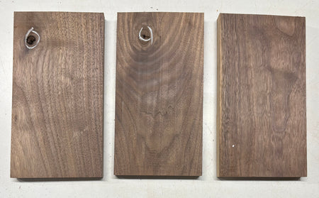 3 Pack, Black Walnut Thin Stock Lumber 10-3/4"x5-3/4"x7/8"#7780 - Exotic Wood Zone
