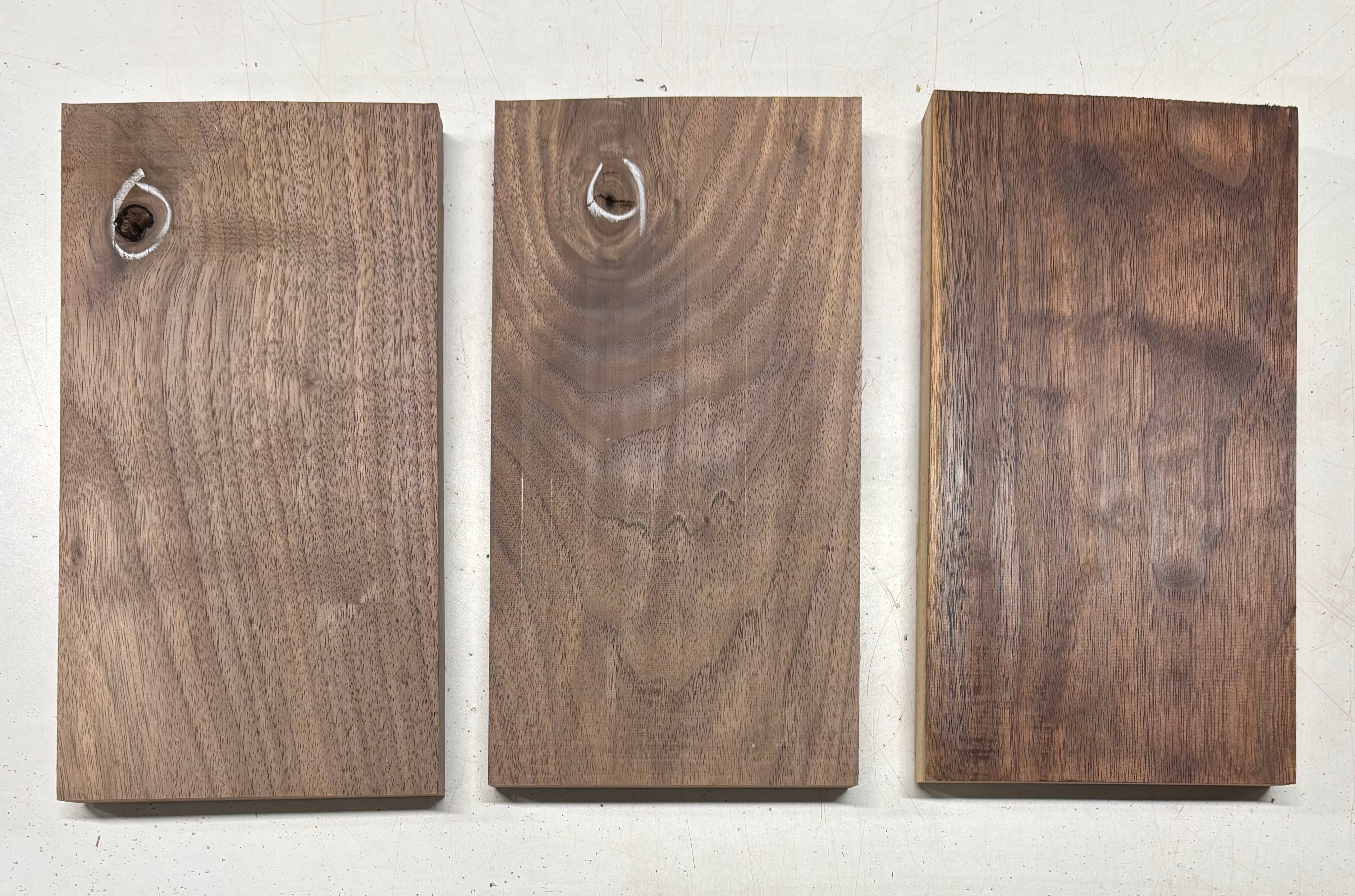 3 Pack, Black Walnut Thin Stock Lumber 10-3/4"x5-3/4"x7/8"#7780 - Exotic Wood Zone