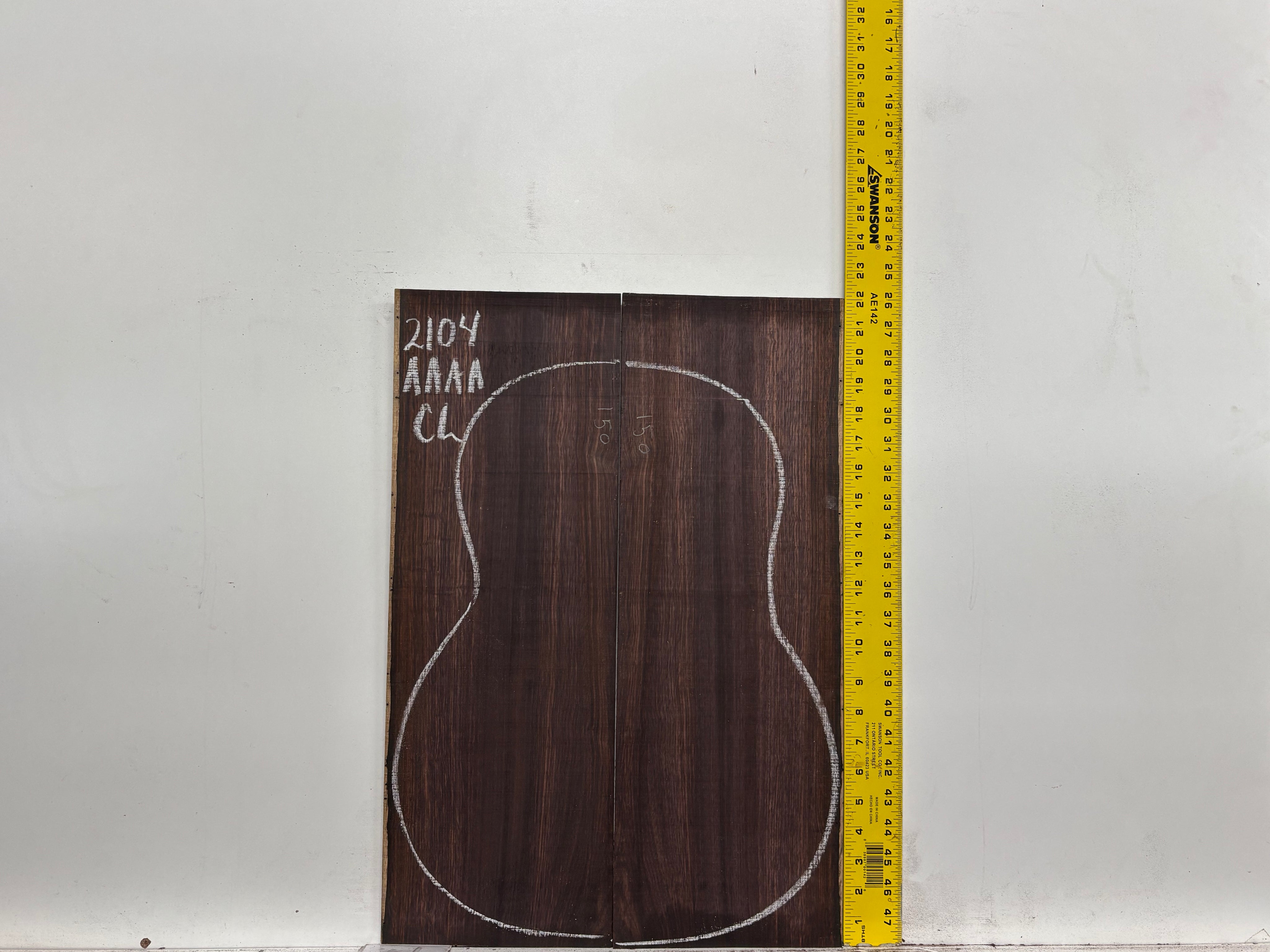 East Indian Rosewood Classical AAAA Grade Guitar Back & Side Set #2104 - Exotic Wood Zone
