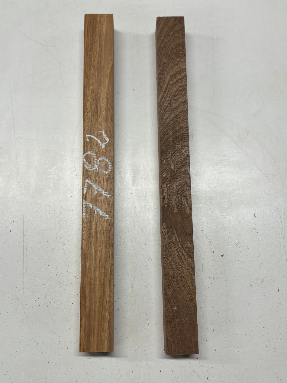 2 Pack, 2 Species Sapele + Canarywood Turning Wood Blanks 17"x1-1/2"x1-1/2"#7782 - Exotic Wood Zone