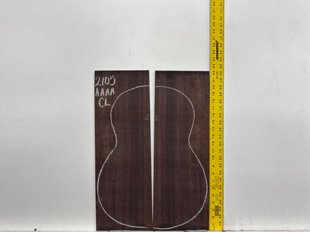 East Indian Rosewood Classical AAAA Grade Guitar Back & Side Set #2105 - Exotic Wood Zone