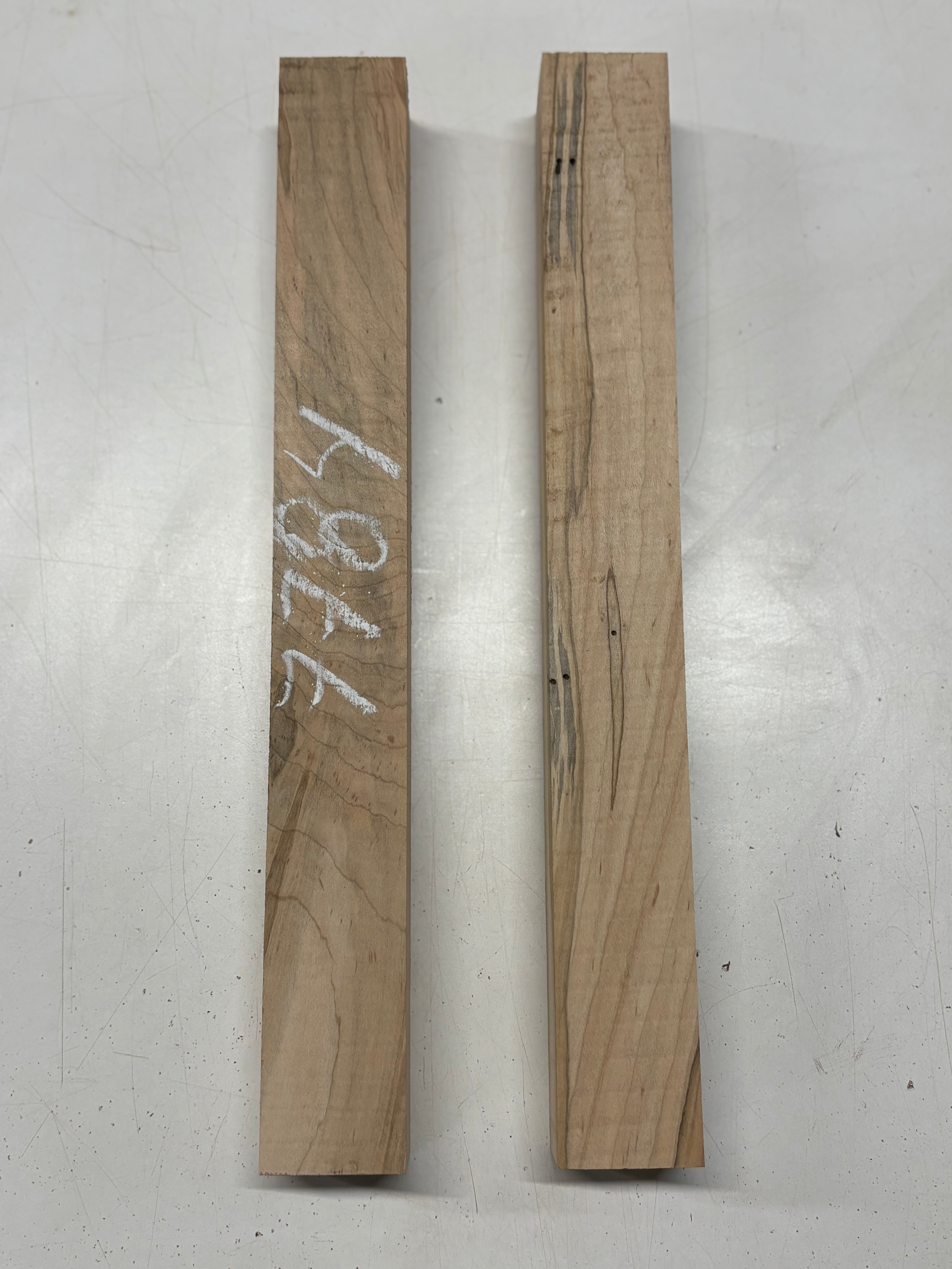 2 Pack, Ambrosia Maple Turning Wood Blanks 17"x2"x2"#7784 - Exotic Wood Zone