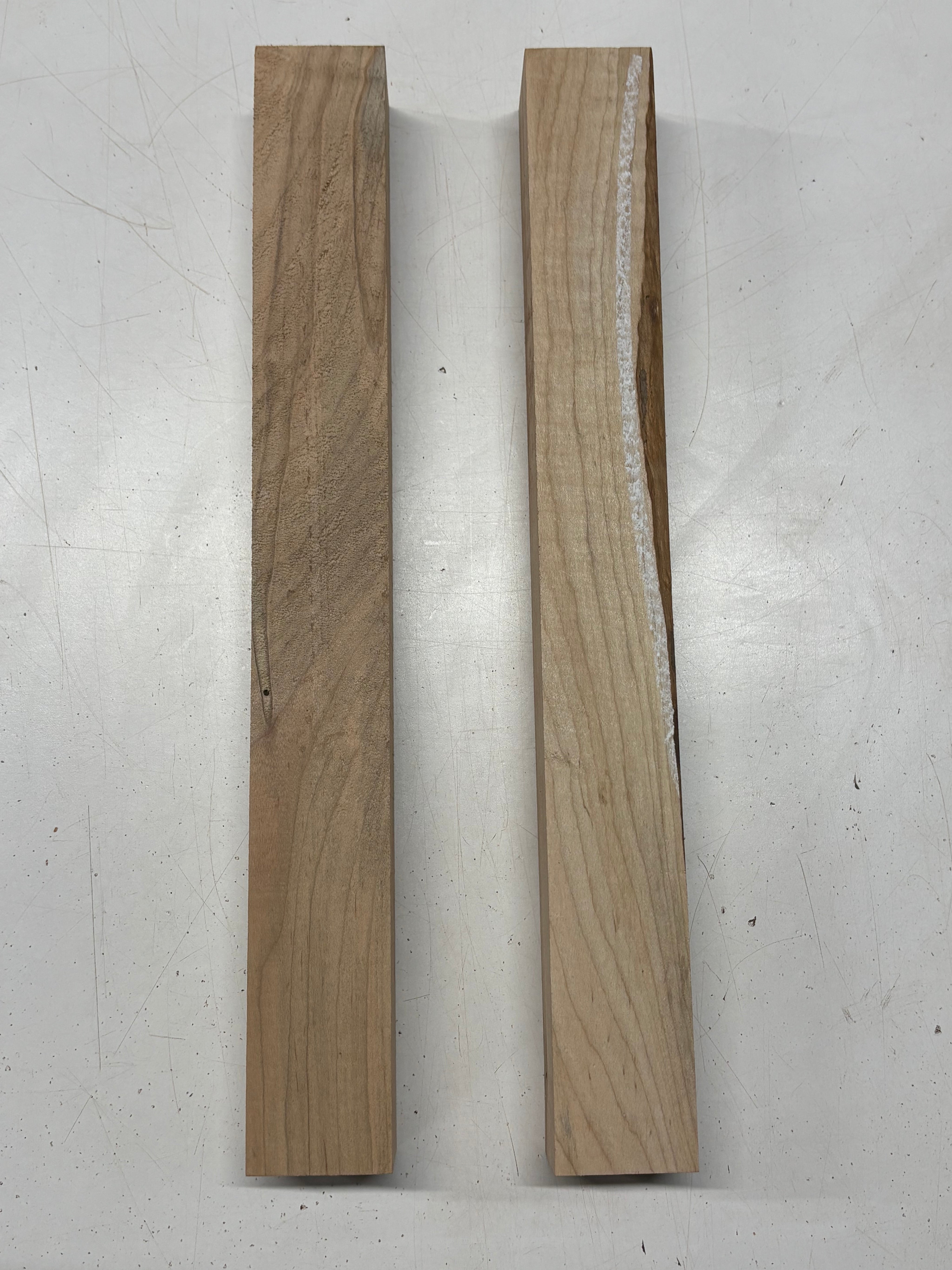 2 Pack, Ambrosia Maple Turning Wood Blanks 17"x2"x2"#7784 - Exotic Wood Zone