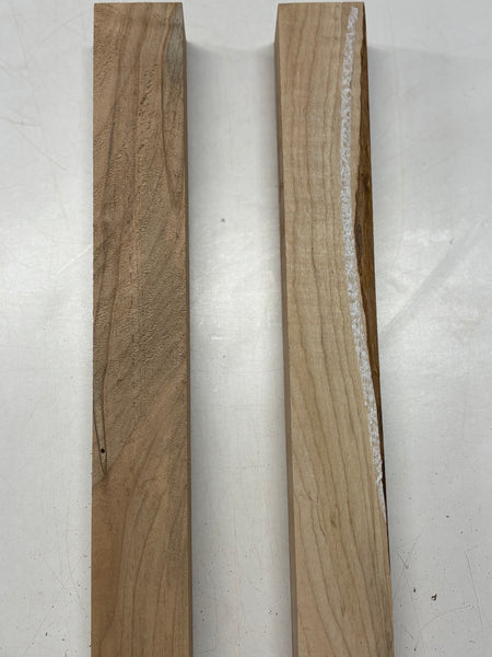 2 Pack, Ambrosia Maple Turning Wood Blanks 17"x2"x2"#7784 - Exotic Wood Zone