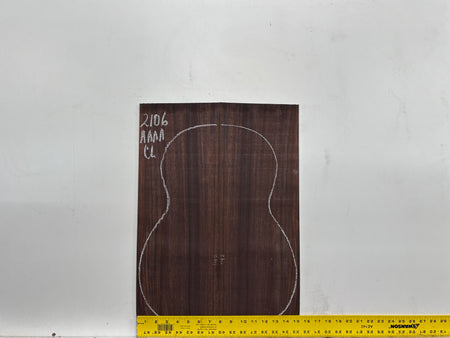 East Indian Rosewood Classical AAAA Grade Guitar Back & Side Set #2106 - Exotic Wood Zone