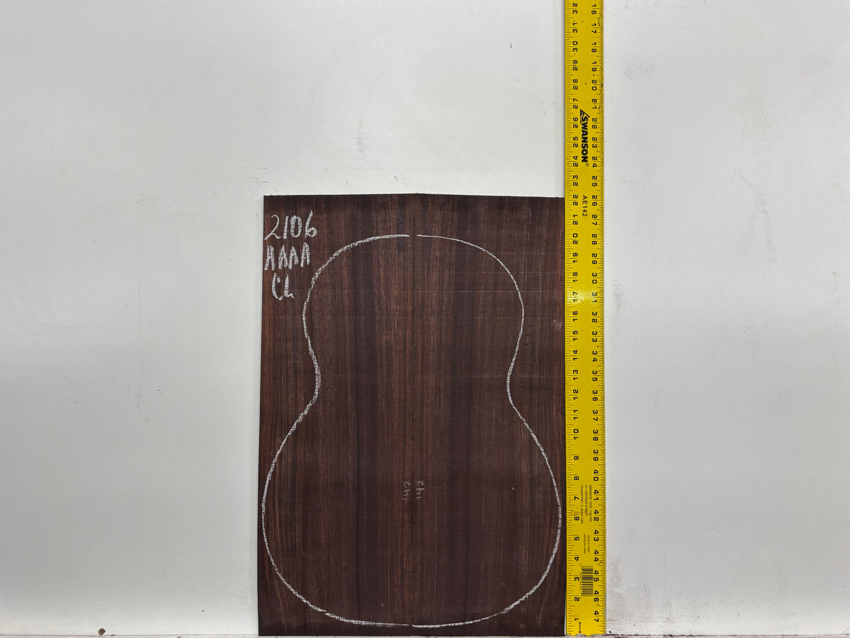 East Indian Rosewood Classical AAAA Grade Guitar Back & Side Set #2106 - Exotic Wood Zone