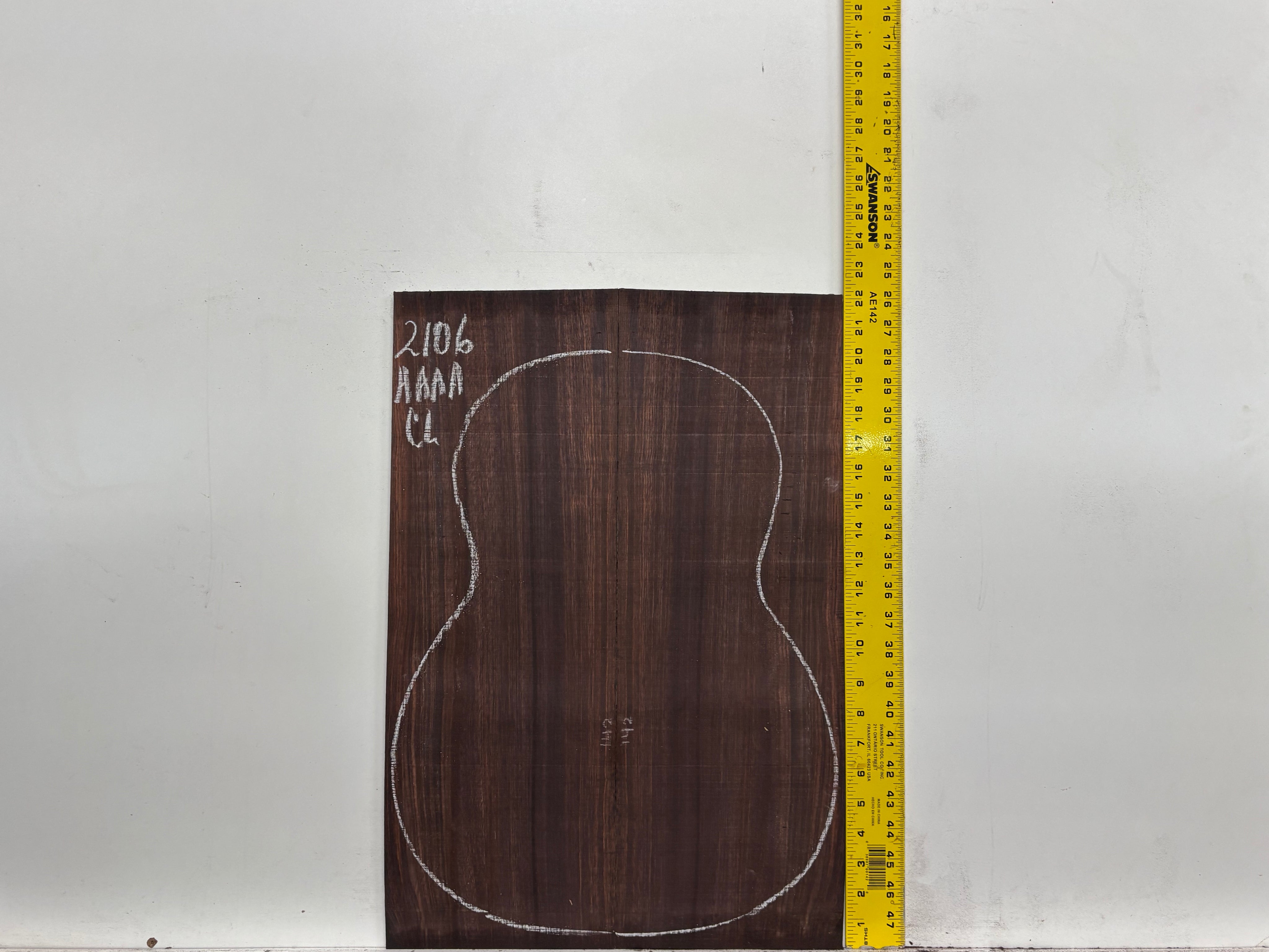 East Indian Rosewood Classical AAAA Grade Guitar Back & Side Set #2106 - Exotic Wood Zone