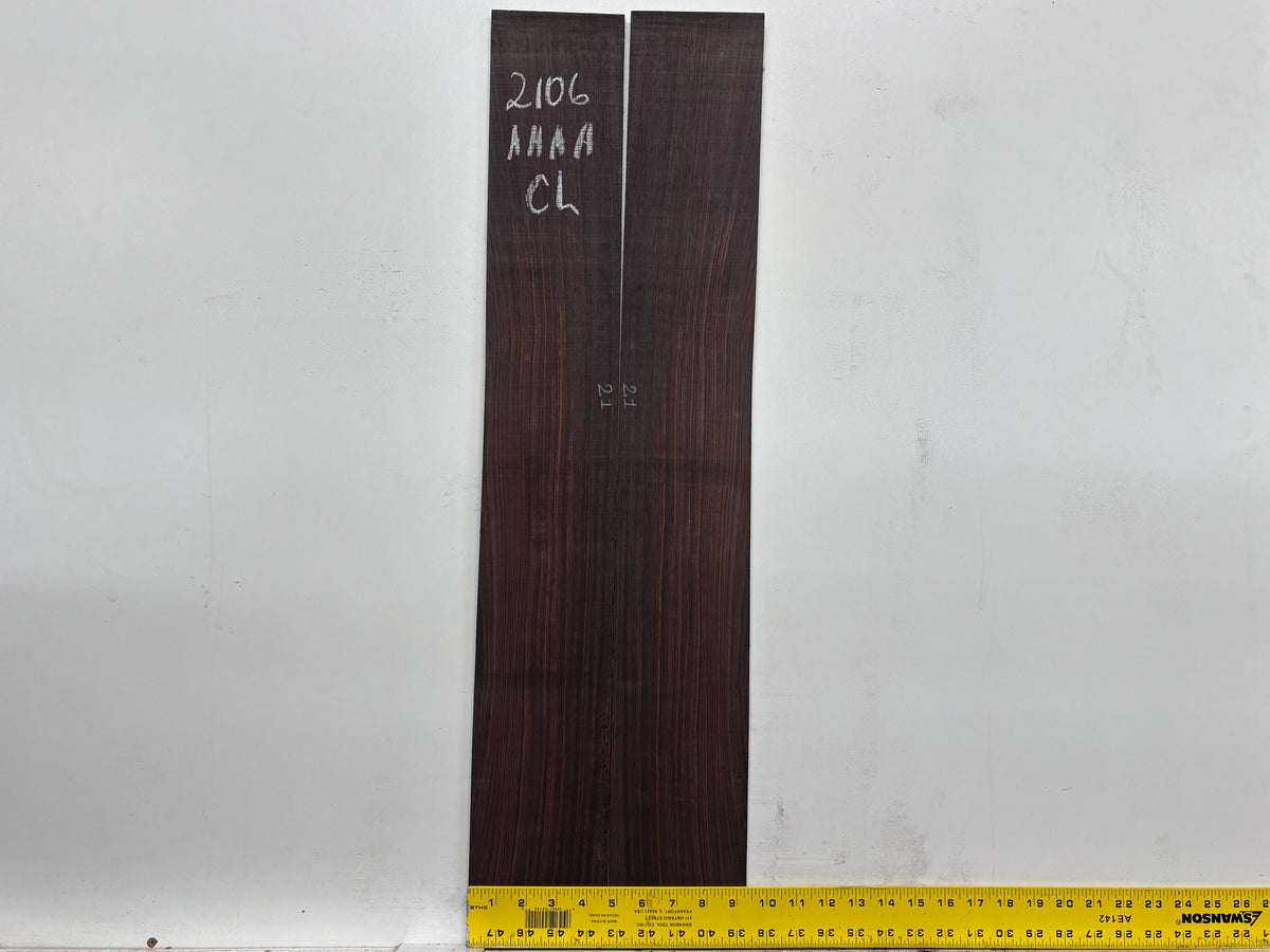 East Indian Rosewood Classical AAAA Grade Guitar Back & Side Set #2106 - Exotic Wood Zone